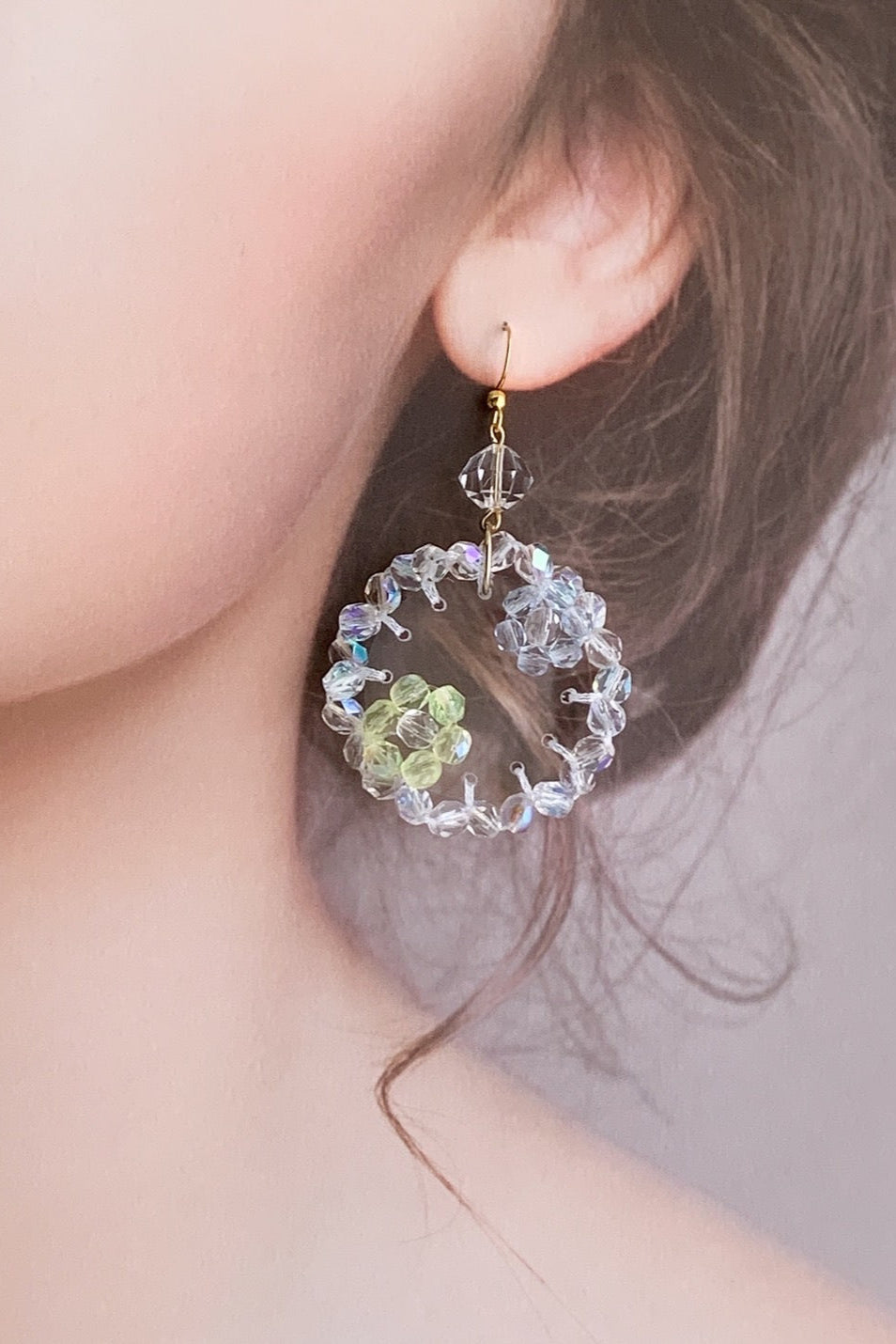 パステルフラワーピアス・イヤリング