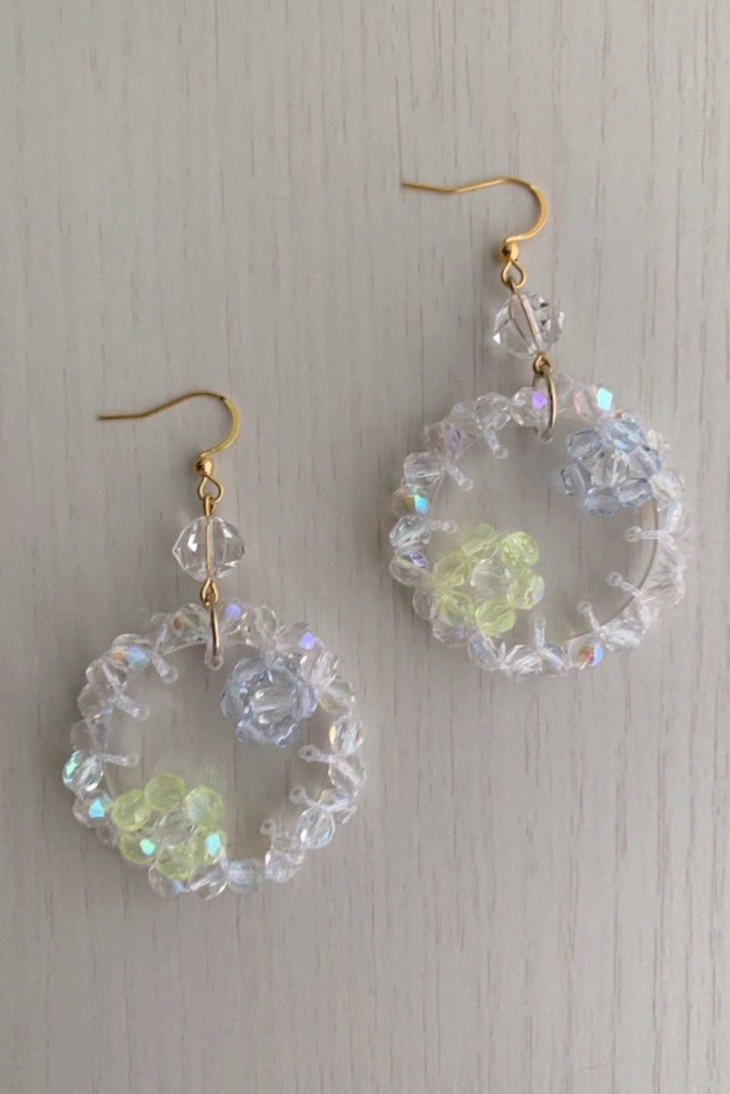 パステルフラワーピアス・イヤリング