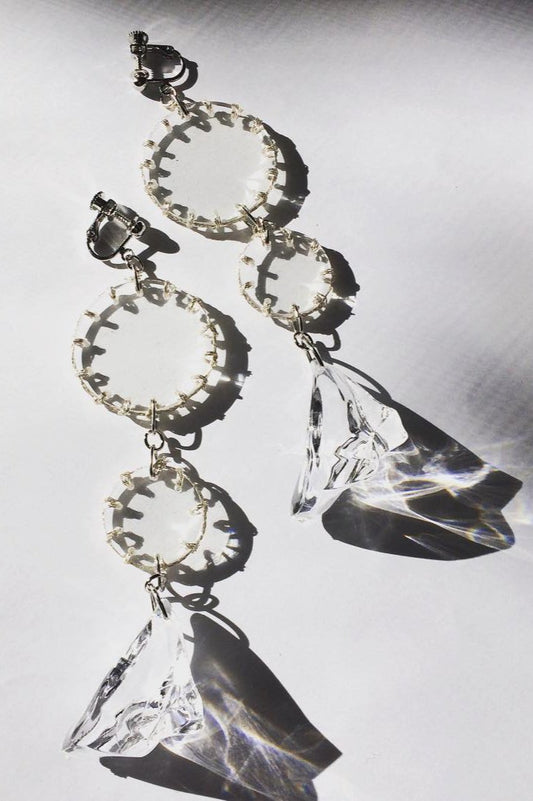 Silver Stitch Earrings / Earrings (M)